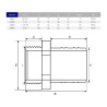 Штуцер для шланга ПВХ Hidroten 1002964, резьбовой, 1 1/2"-50 мм